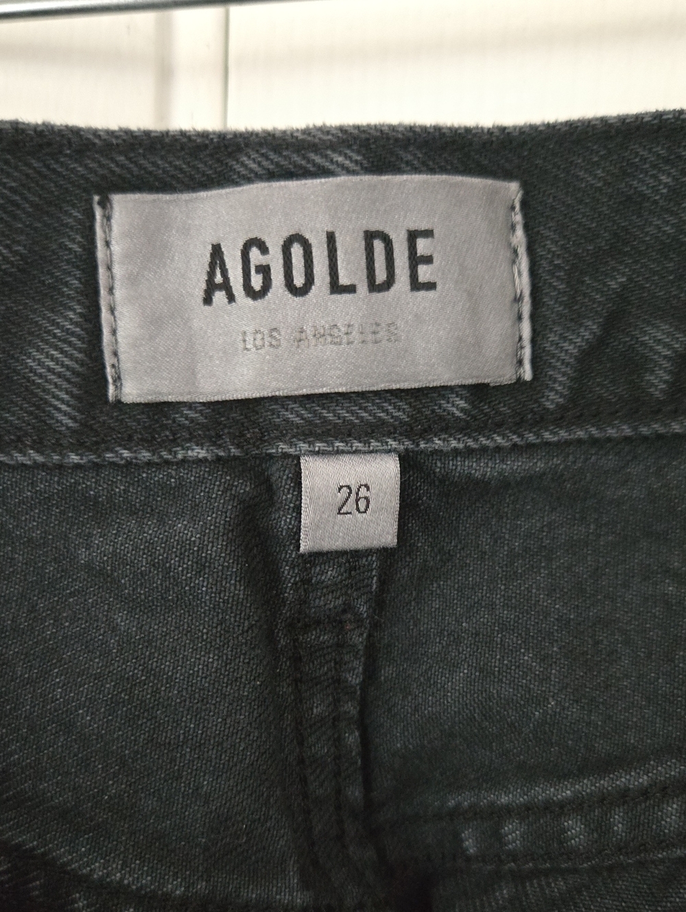 AGOLDE 90’s Pinch Waist High Rise Straight Jeans Hitch Organic Cotton Button Fly - Picture 9 of 12
